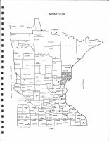 Minnesota State Map, Pine County 1972